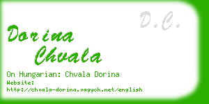 dorina chvala business card